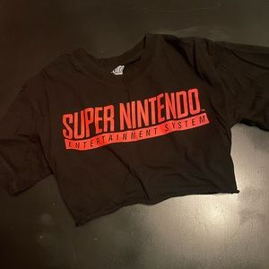 Super Nintendo crop top